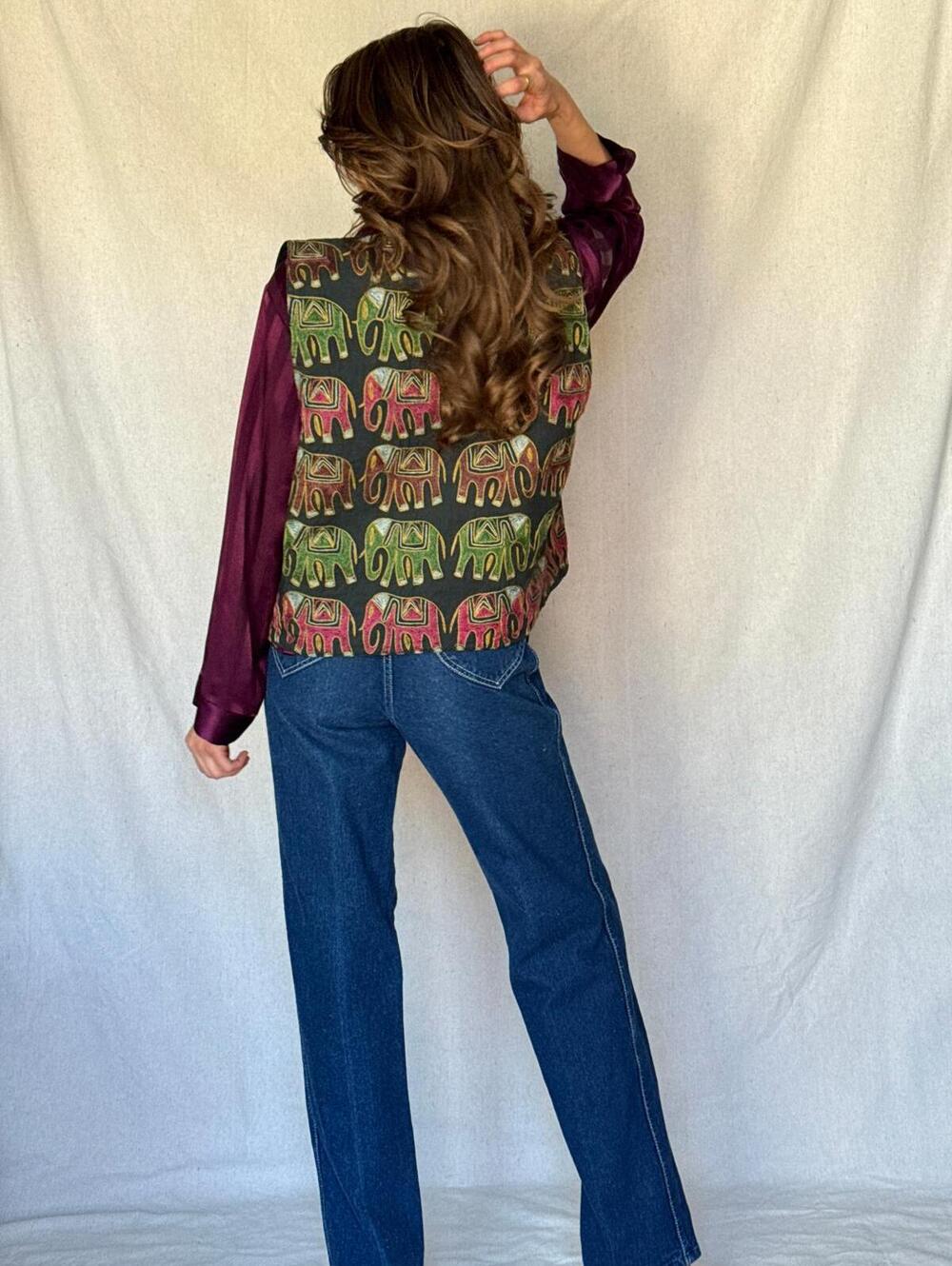 80s Dark Wash High Rise Brittania Jeans - Picture 2 of 16